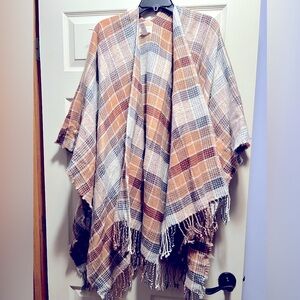 Blanket Plaid Cardigan! One size fits most!
